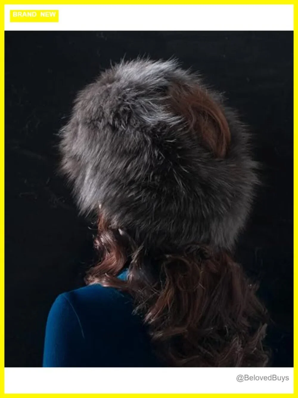 Fox Fur Infinity Scarf Neck Warmer, Luxury Winter Ear Muffs & Headband